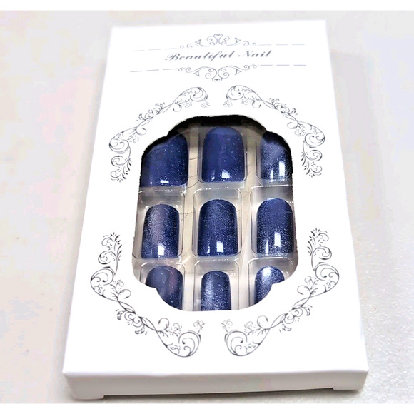 Stick On Press On False Nails Lot Of 6 Packs Pink Blue Red White At Home #2 READ - Picture 8 of 13